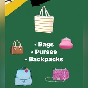 🧳🛍️Curated Variety of bags to chevk out from my smoke-free eclectic closet.